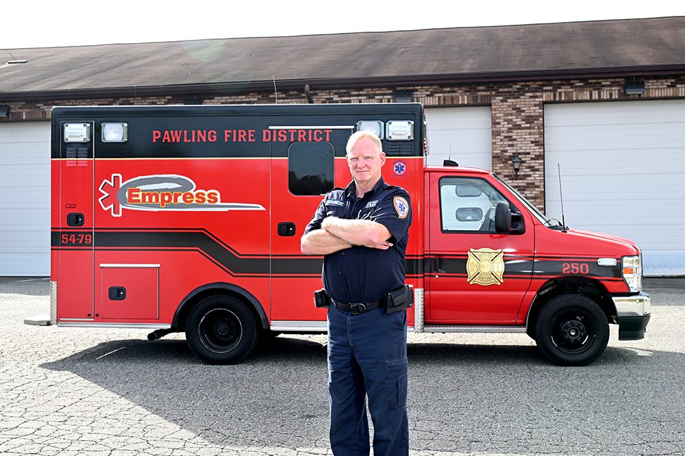 Stephen Colt, paramedic with the Pawling Fire District