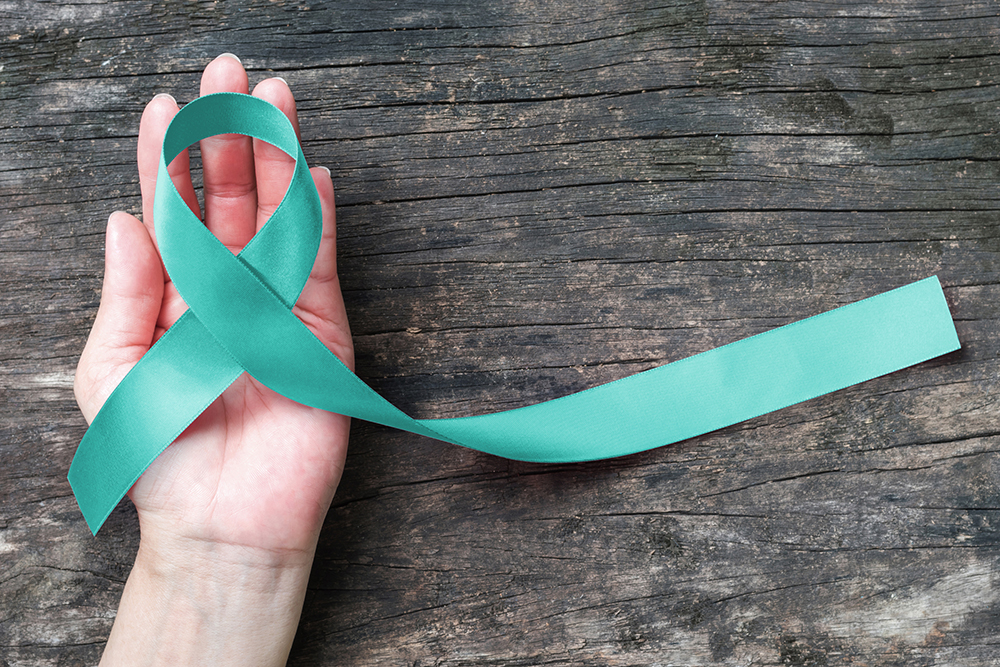 Cervical Cancer Awareness ribbon